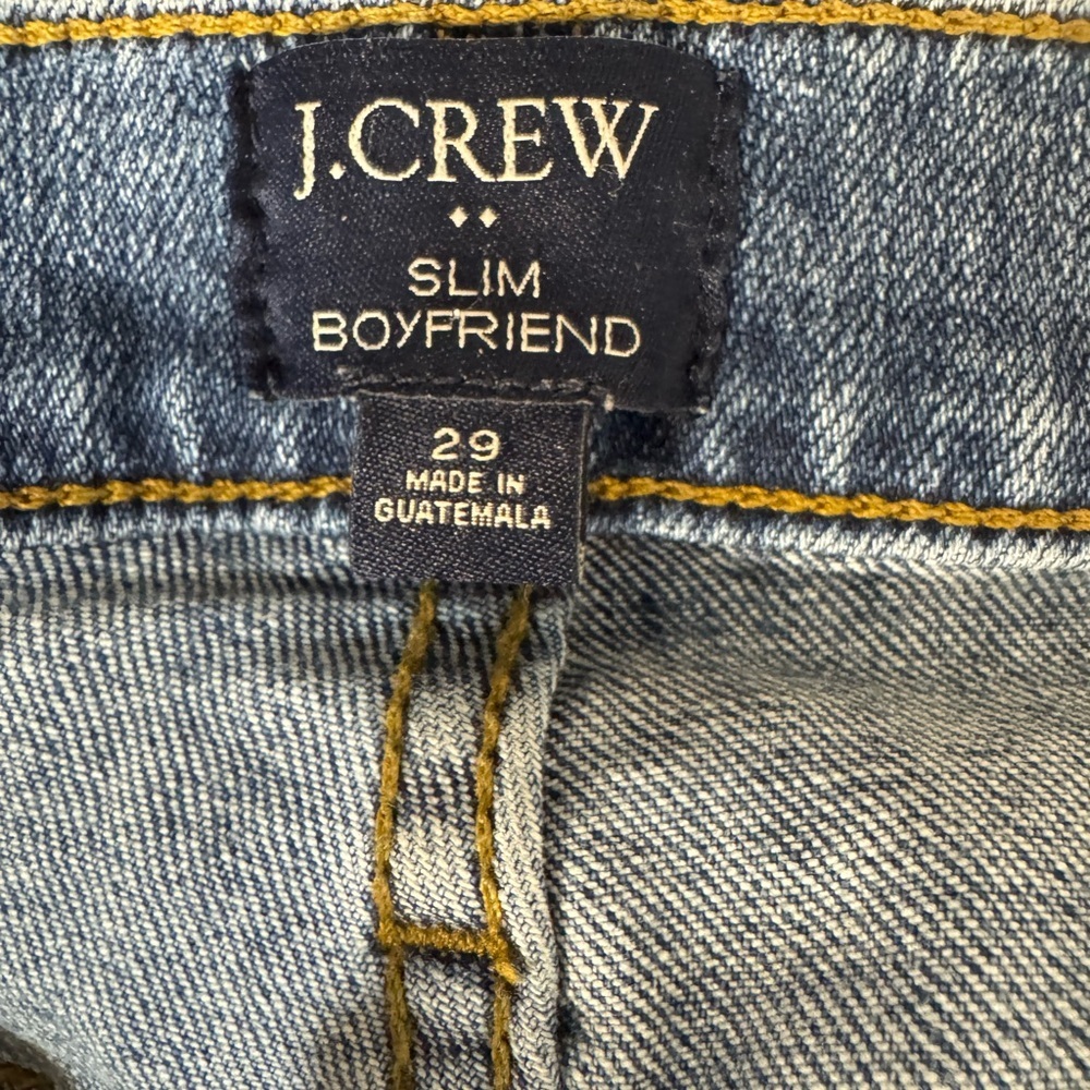 J.Crew Slim Boyfriend Jean Lightly distressed Medium Rinse Size 29 - Picture 5 of 6